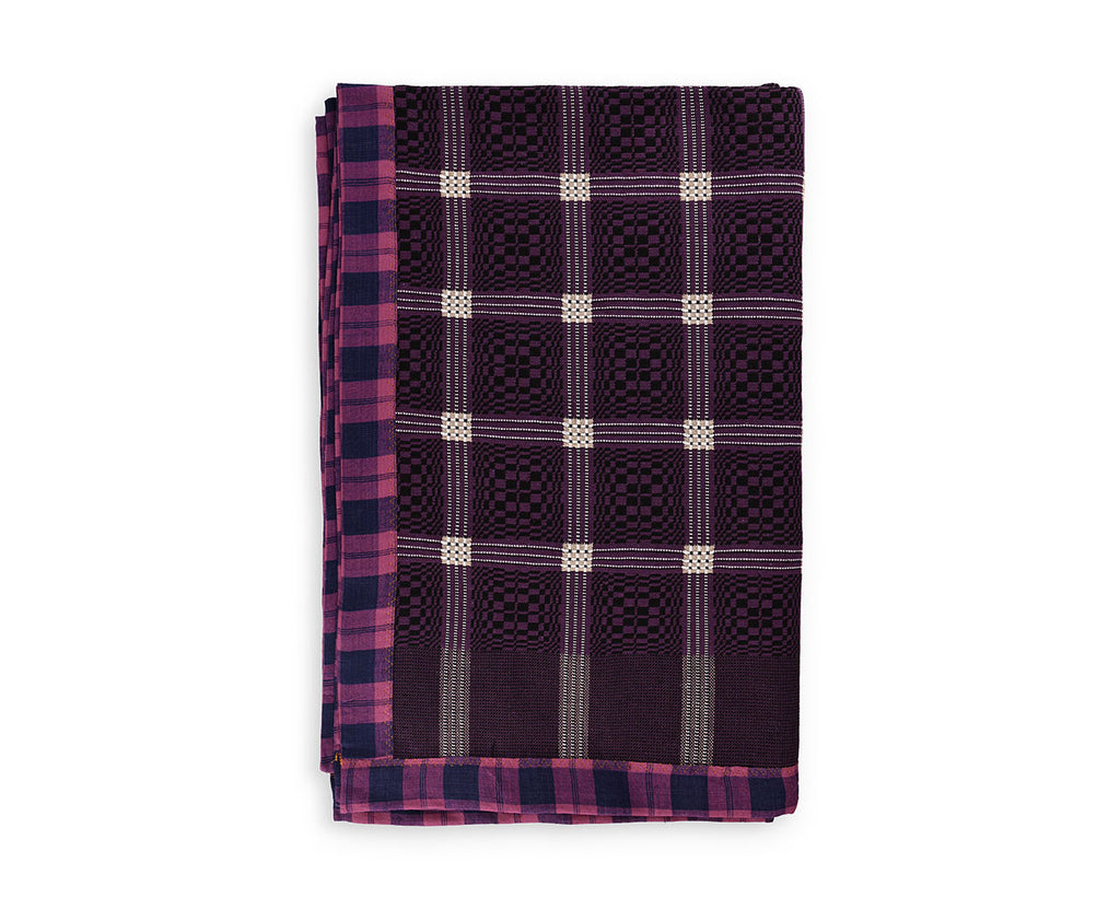 Vivid Purple Plum Check