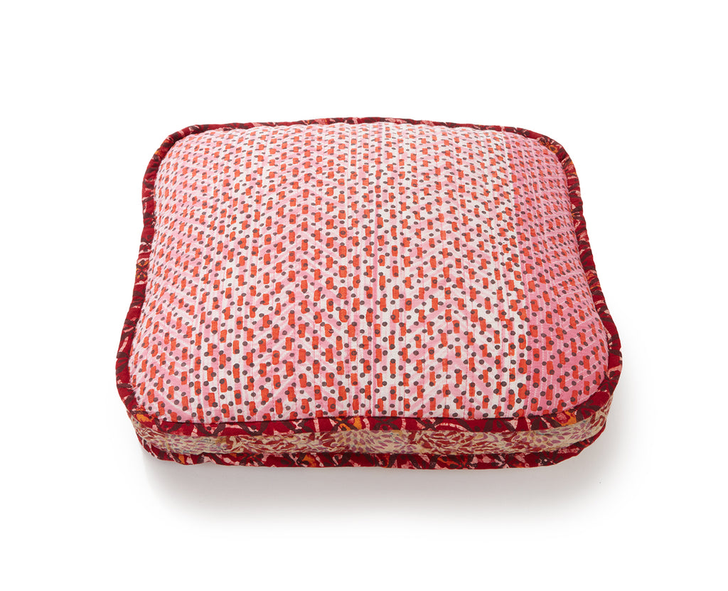 Tangerine Rain Spot Square