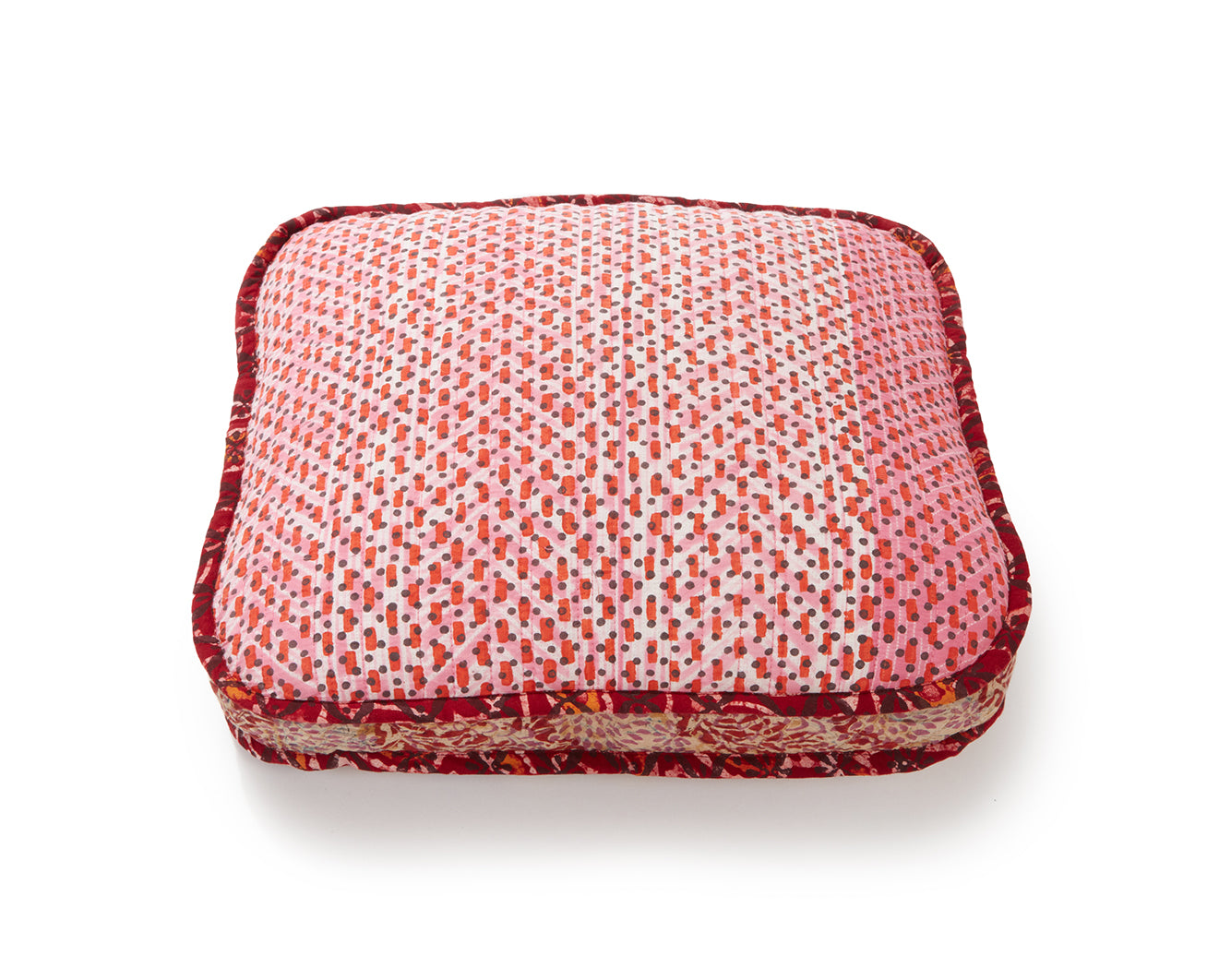 Tangerine Rain Spot Square