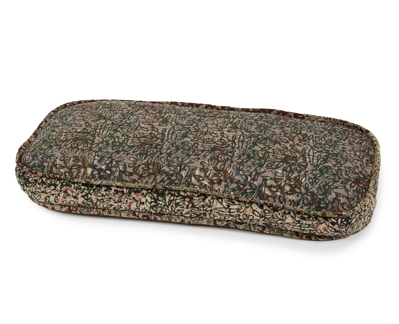 Twig Leaf Floral Swirl - Long Rectangle