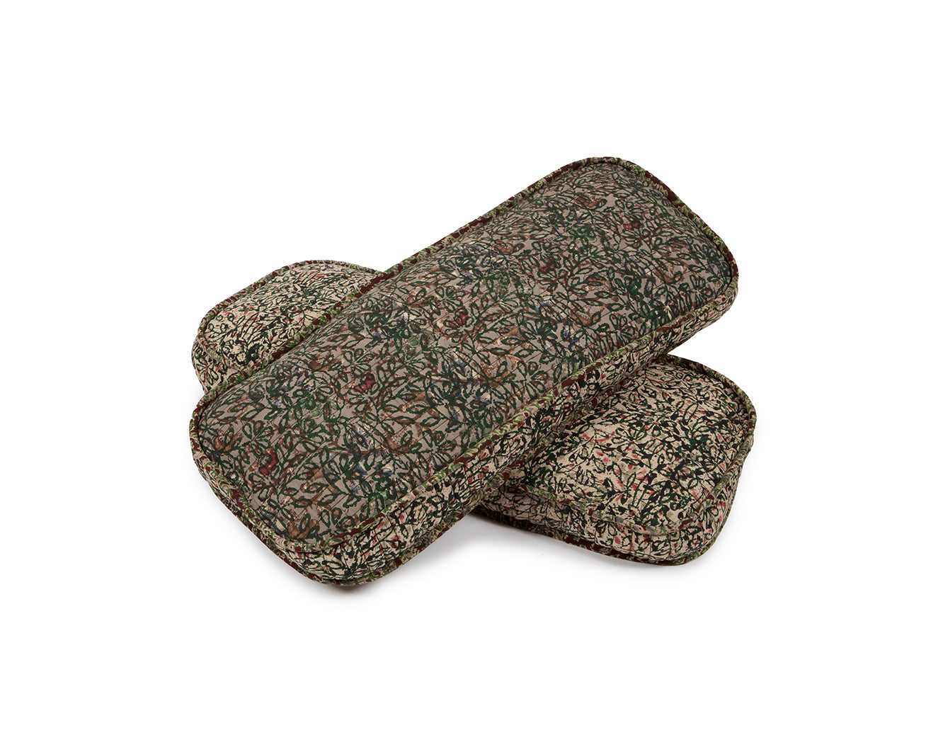 Twig Leaf Floral Swirl - Long Rectangle
