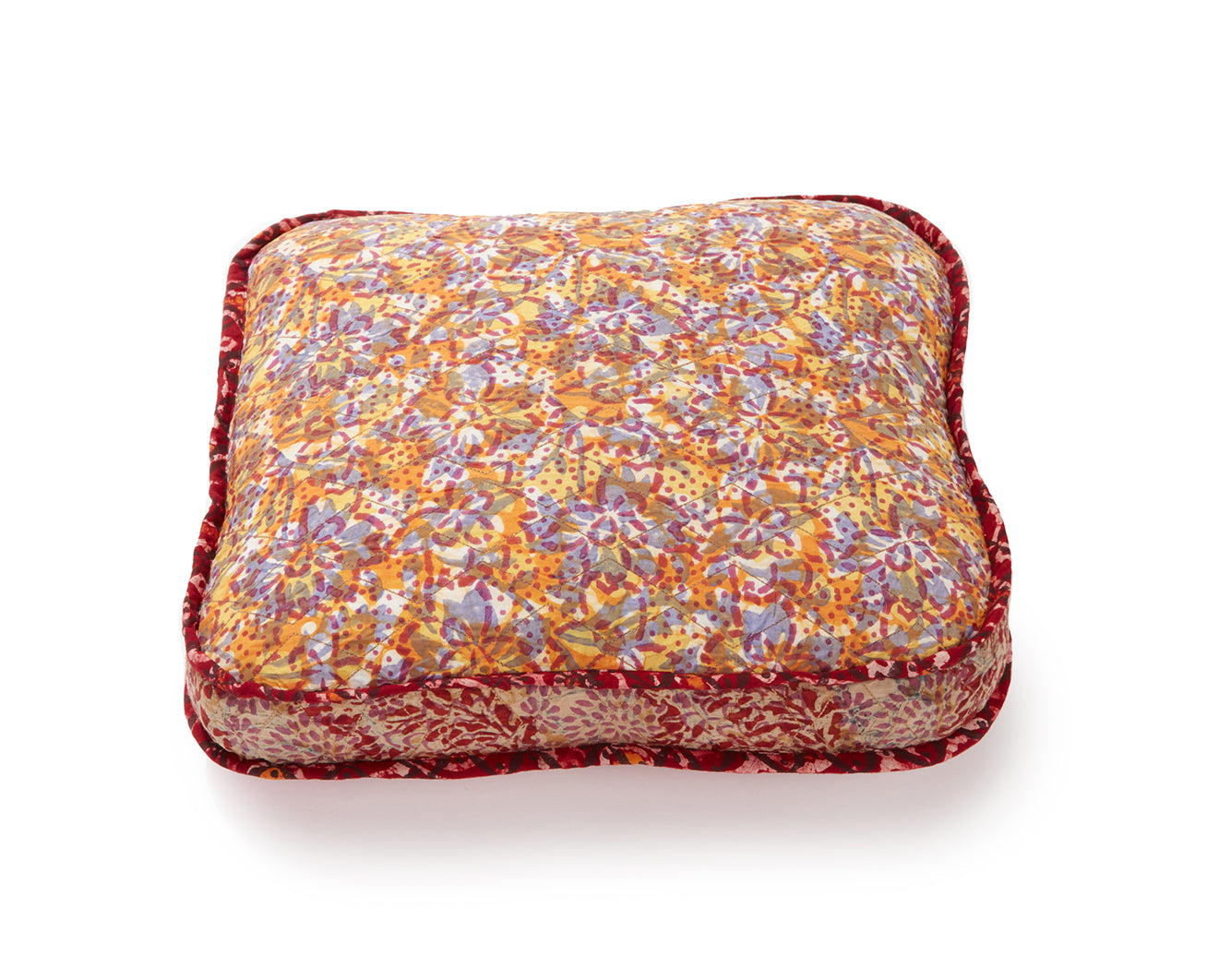 Tangerine Rain Spot Square