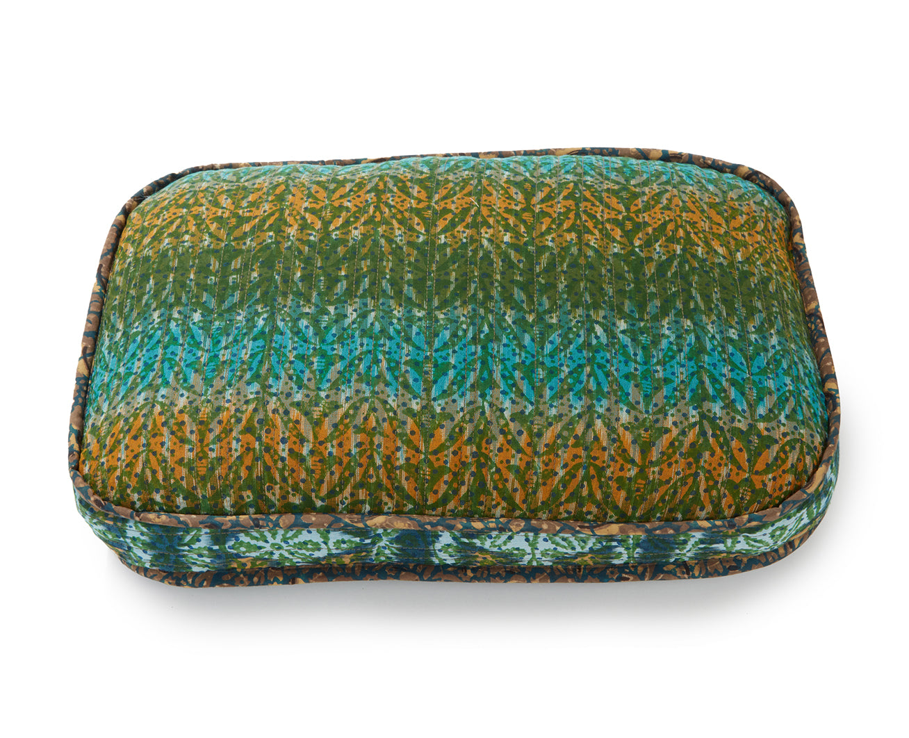 Aqua Mustard Sunset Rectangle
