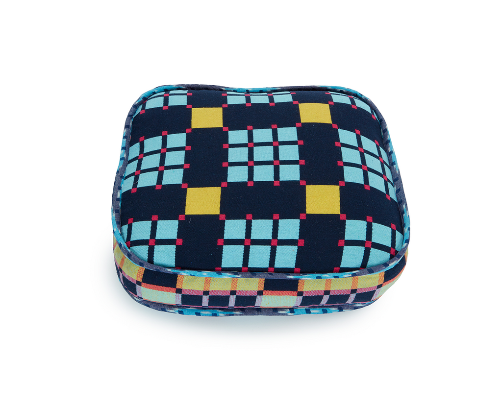 Aqua Ink Ric Rac Square