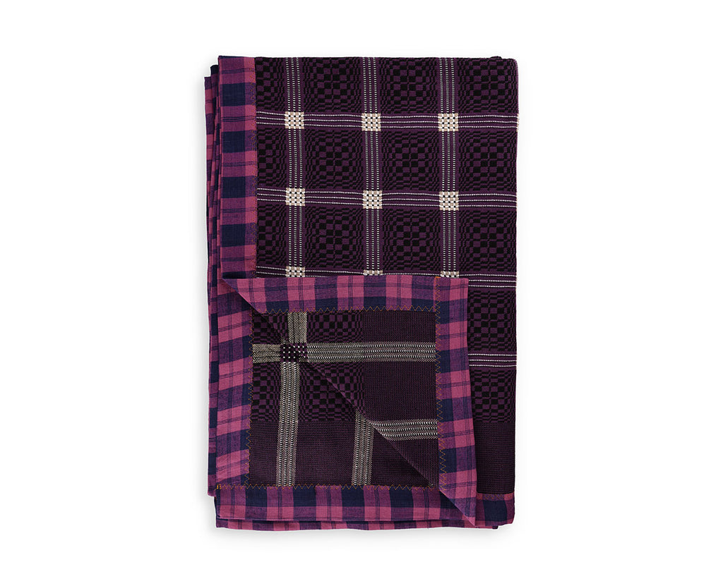 Vivid Purple Plum Check
