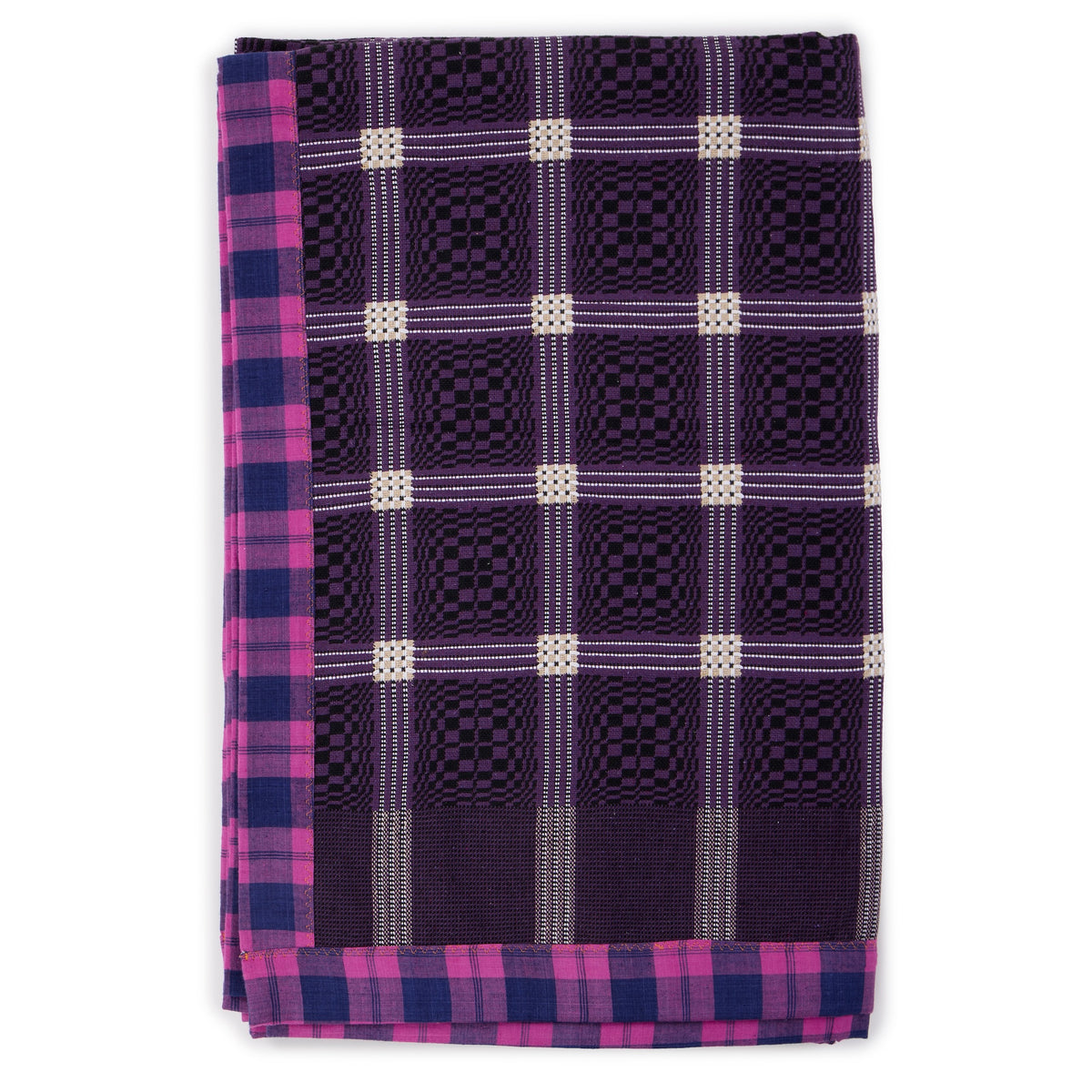 Vivid Purple Plum Check