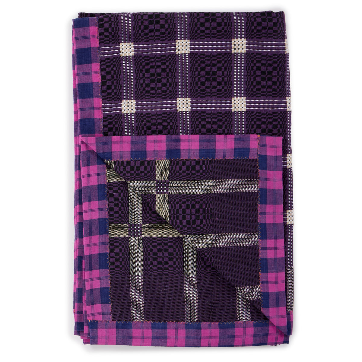 Vivid Purple Plum Check