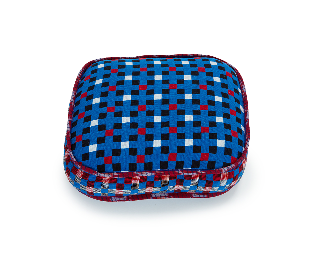 Super Blue Berry Check Square