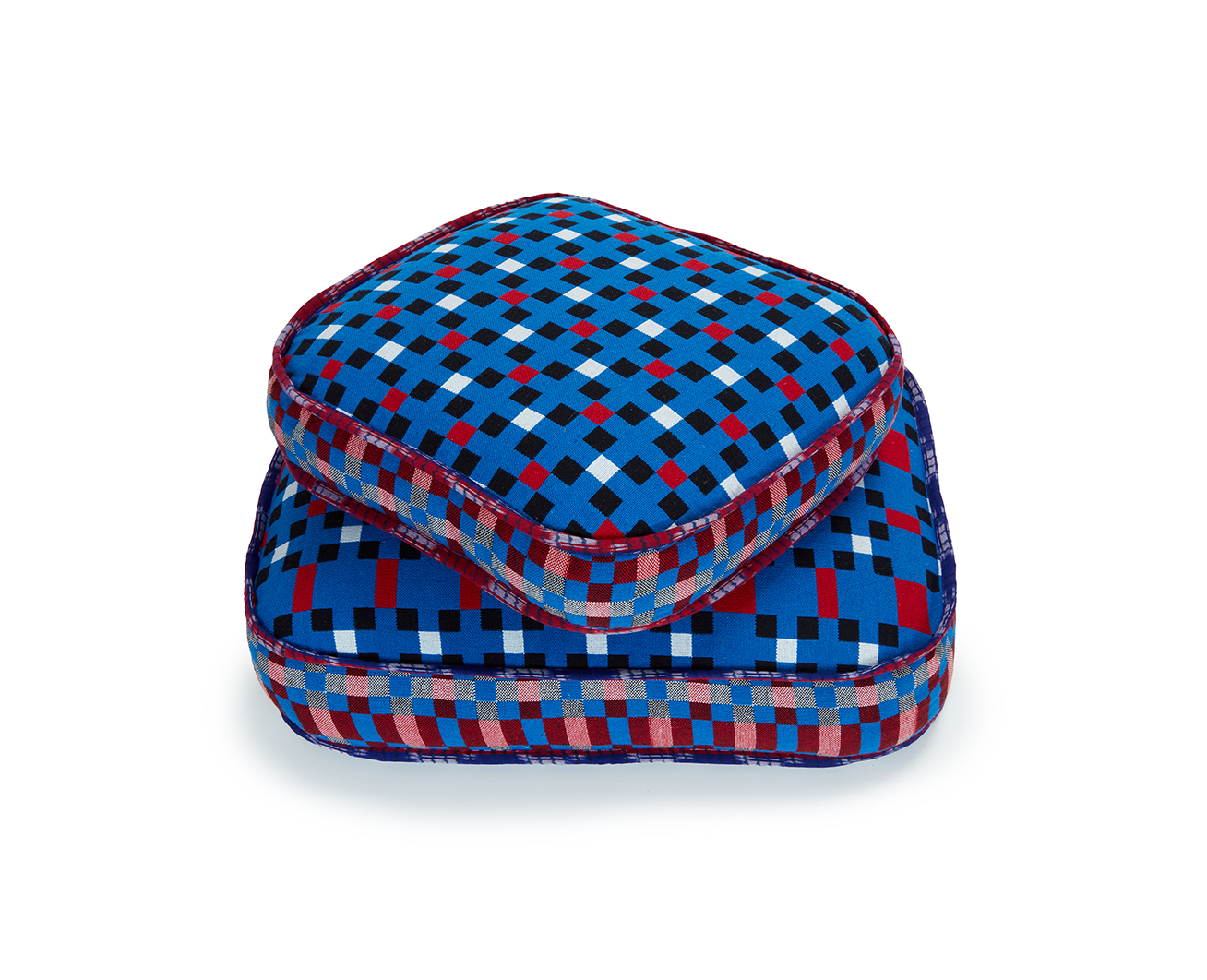 Super Blue Berry Check Square